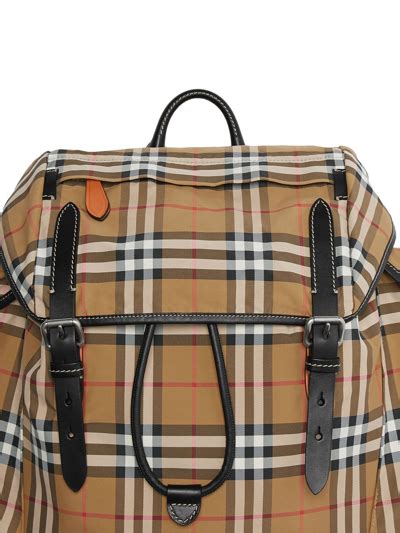 Burberry Zaino Ranger Check In Yellow & Orange 